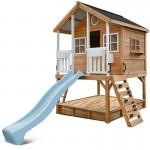 Lifespan Winchester Cubby House (Elevated 1.2m) with 2.2m Slide - Pastel Blue Lifespan Winchester Cubby House (Elevated 1.2m) with 2.2m Slide - Pastel Blue