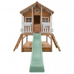 Lifespan Winchester Cubby House (Elevated 1.2m) with 2.2m Slide - Pastel Green Lifespan Winchester Cubby House (Elevated 1.2m) with 2.2m Slide - Pastel Green