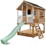 Lifespan Winchester Cubby House (Elevated 1.2m) with 2.2m Slide - Pastel Green Lifespan Winchester Cubby House (Elevated 1.2m) with 2.2m Slide - Pastel Green