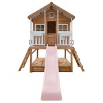 Lifespan Winchester Cubby House (Elevated 1.2m) with 2.2m Slide - Pastel Pink Lifespan Winchester Cubby House (Elevated 1.2m) with 2.2m Slide - Pastel Pink