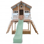 Lifespan Winchester Cubby House (Elevated 1.45m) with 3.0m Slide - Pastel Green Lifespan Winchester Cubby House (Elevated 1.45m) with 3.0m Slide - Pastel Green