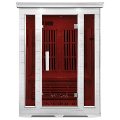 ReGen8 Duo V3 – 2 Person Infrared Sauna (White)