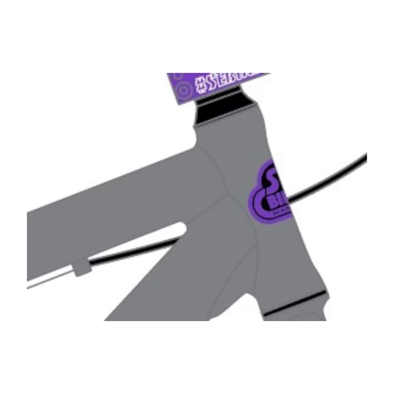 SE Bikes Blocks Flyer 26" BMX Bike - Matte Grey & Purple SE Bikes Blocks Flyer 26" BMX Bike - Matte Grey & Purple