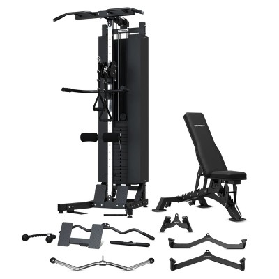 Lifespan Cortex FT-12 Lat Pulldown and Row Functional Trainer Set with Pro Attachments