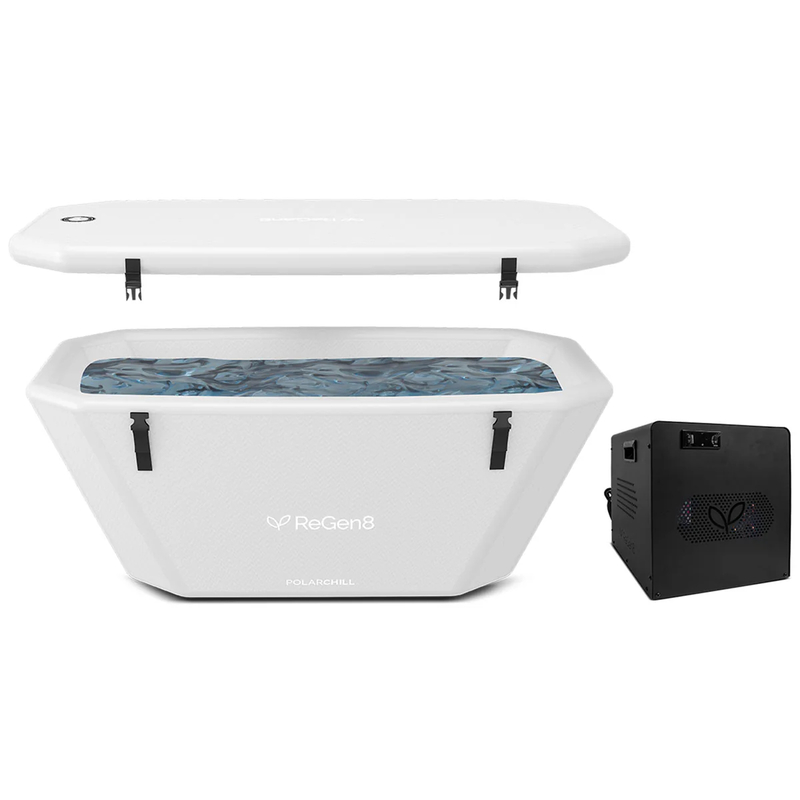 ReGen8 370L PolarChill Cold Plunge Ice Bath with T2S Chiller Unit (White) ReGen8 370L PolarChill Cold Plunge Ice Bath with T2S Chiller Unit (White)