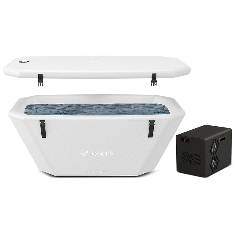 ReGen8 370L PolarChill Cold Plunge Ice Bath with T2S Chiller Unit (White) ReGen8 370L PolarChill Cold Plunge Ice Bath with T2S Chiller Unit (White)