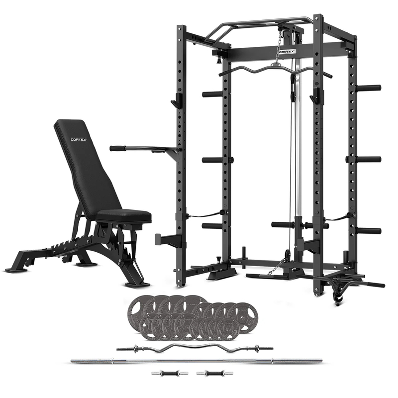 Lifespan PR-4 Foldable Squat & Power Rack + BN-9 Bench + 90kg Standard Tri-Grip Weight Lifespan PR-4 Foldable Squat & Power Rack + BN-9 Bench + 90kg Standard Tri-Grip Weight