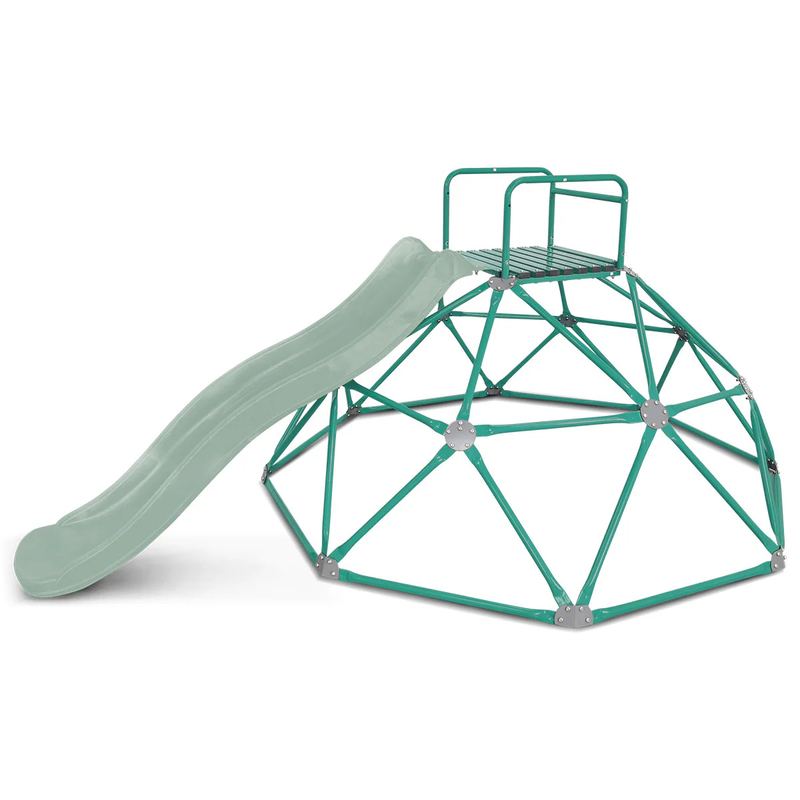Lifespan Summit 2m Dome Climber with 1.8m Pastel Green Slide Lifespan Summit 2m Dome Climber with 1.8m Pastel Green Slide