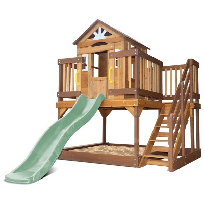 Lifespan Silverton Play Centre with 1.8m Pastel Green Slide