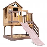 Lifespan Silverton Play Centre with 1.8m Pastel Pink Slide