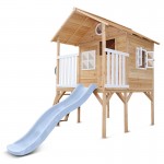 Lifespan Archie Elevated Cubby House with 1.8m Pastel Blue Slide