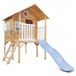 Lifespan Archie Elevated Cubby House with 1.8m Pastel Blue Slide