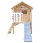 Lifespan Archie Elevated Cubby House with 1.8m Pastel Blue Slide