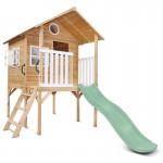 Lifespan Archie Elevated Cubby House with 1.8m Pastel Green Slide Lifespan Archie Elevated Cubby House with 1.8m Pastel Green Slide