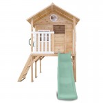 Lifespan Archie Elevated Cubby House with 1.8m Pastel Green Slide Lifespan Archie Elevated Cubby House with 1.8m Pastel Green Slide