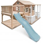 Lifespan Kids Finley Cubby House with 1.8m Pastel Blue Slide Lifespan Kids Finley Cubby House with 1.8m Pastel Blue Slide