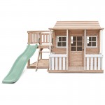 Lifespan Kids Finley Cubby House with 1.8m Pastel Green Slide