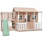 Lifespan Kids Finley Cubby House with 1.8m Pastel Green Slide