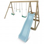 Lifespan Winston 4 Station Swing with 1.8m Pastel Blue Slide Lifespan Winston 4 Station Swing with 1.8m Pastel Blue Slide
