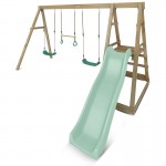 Lifespan Winston 4 Station Swing with 1.8m Pastel Green Slide Lifespan Winston 4 Station Swing with 1.8m Pastel Green Slide
