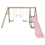 Lifespan Winston 4 Station Swing with 1.8m Pastel Pink Slide Lifespan Winston 4 Station Swing with 1.8m Pastel Pink Slide