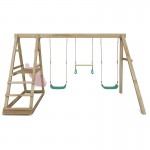Lifespan Winston 4 Station Swing with 1.8m Pastel Pink Slide Lifespan Winston 4 Station Swing with 1.8m Pastel Pink Slide