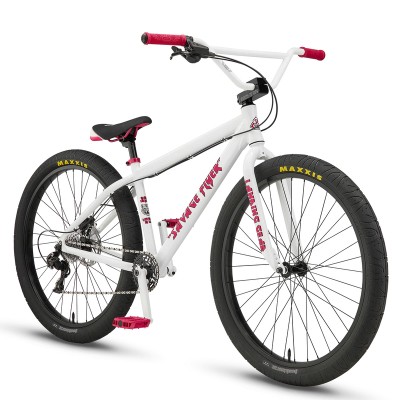 SE Bikes Savage Flyer 27.5" Cruiser BMX Bike - White Maiden