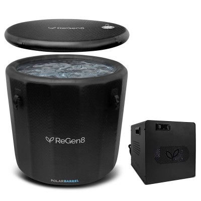 Regen8 PolarBarrel Cold Plunge Ice Bath with T2S Chiller Unit