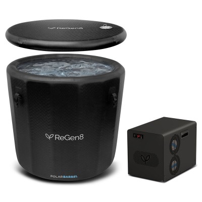 Regen8 PolarBarrel Cold Plunge Ice Bath with T2S Chiller Unit