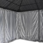 Yardtopia Aspendale Metal Gazebo Set with Mosquito Netting and Curtain Yardtopia Aspendale Metal Gazebo Set with Mosquito Netting and Curtain