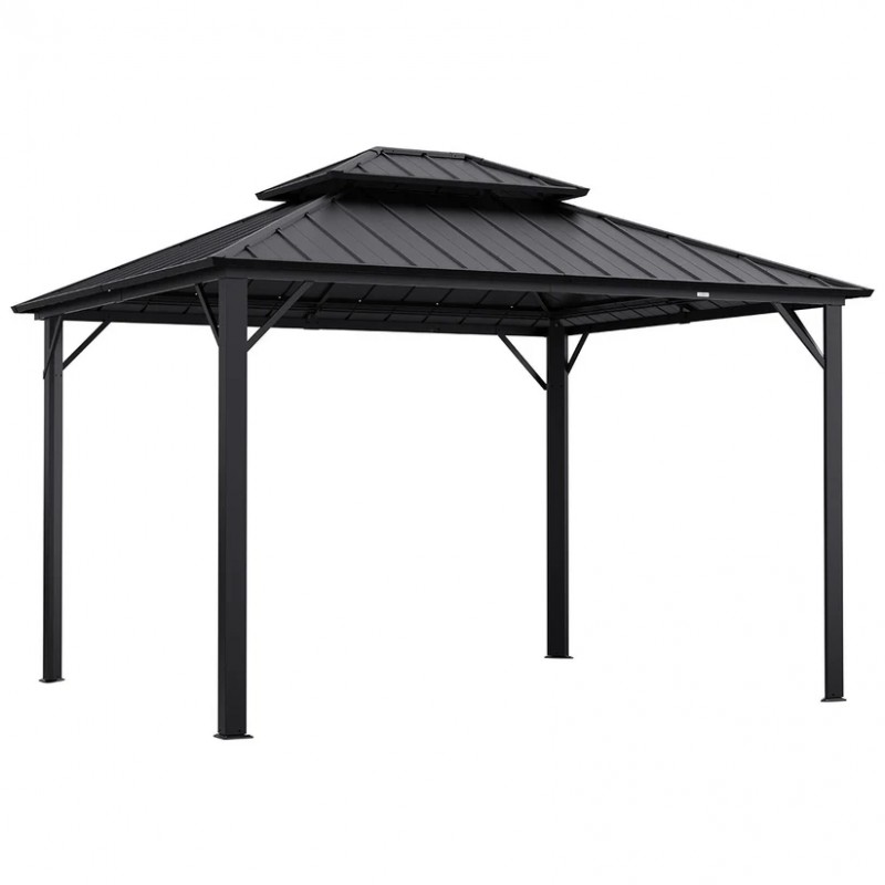 Yardtopia Aspendale 3m x 3.6m Metal Gazebo Set Yardtopia Aspendale 3m x 3.6m Metal Gazebo Set