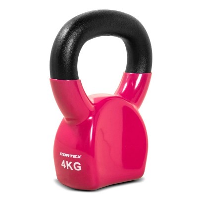Lifespan Cortex 4kg BodyCurve Vinyl Coated Kettlebell