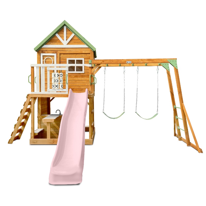 Lifespan Riversdale Play Centre with 2.2m Pastel Pink Slide Lifespan Riversdale Play Centre with 2.2m Pastel Pink Slide