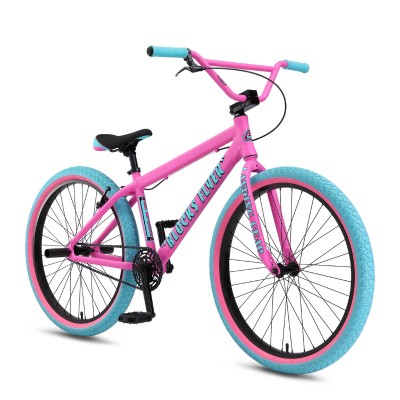 SE Bikes Blocks Flyer 26" BMX Bike - Pink Bubblegum
