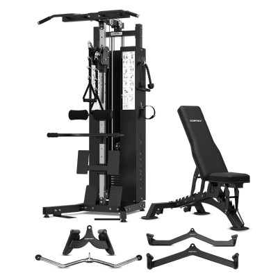 Lifespan Cortex FT-13 Pulldown/Row Station 100kg with Bench and Pro Attachments