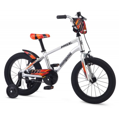 Mongoose Mitygoose 16" Kids Boys BMX Bike - Silver