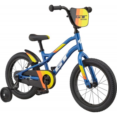 GT Bicycles Grunge 16" Kids Single Speed Bike - Gloss Blue