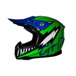 GMX Motocross Junior Helmet Green - X Large