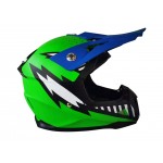GMX Motocross Junior Helmet Green - X Large