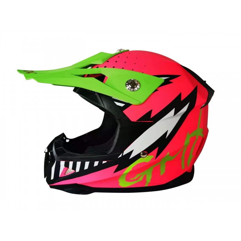 GMX Motocross Junior Helmet Pink - X Large