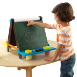 Kidkraft Kids Tabletop Easel - Espresso with Brights