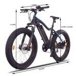 NMC Aspen Plus Fat Electric Mountain Bike 250W 48V 16Ah E-MTB 26" - Black NMC Aspen Plus Fat Electric Mountain Bike 250W 48V 16Ah E-MTB 26" - Black