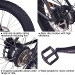 NMC Aspen Plus Fat Electric Mountain Bike 250W 48V 16Ah E-MTB 26" - Black NMC Aspen Plus Fat Electric Mountain Bike 250W 48V 16Ah E-MTB 26" - Black