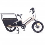 NCM CG7 Step-Thru Cargo E-Bike 250W 48V 19Ah Electric Bike 20" - Sand NCM CG7 Step-Thru Cargo E-Bike 250W 48V 19Ah Electric Bike 20" - Sand