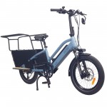 NCM CG7 Step-Thru Cargo E-Bike 250W 48V 19Ah Electric Bike 20" - Blue NCM CG7 Step-Thru Cargo E-Bike 250W 48V 19Ah Electric Bike 20" - Blue