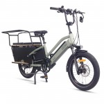 NCM CG7 Step-Thru Cargo E-Bike 250W 48V 19Ah Electric Bike 20" - Sage Green NCM CG7 Step-Thru Cargo E-Bike 250W 48V 19Ah Electric Bike 20" - Sage Green