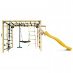 Lifespan Orangutan Climbing Cube Jungle Gym All-in-One Play Centre (Yellow Slide)