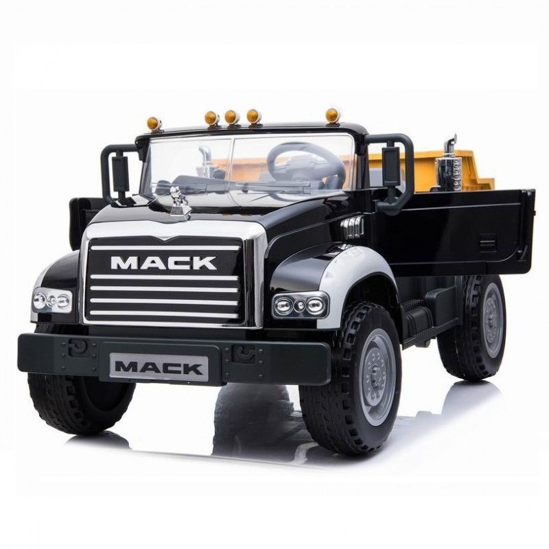 Little Riders Licensed Mack Dump Truck Kids Ride On - Black