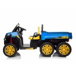 Little Riders 24V Farm Truck with Tipping Bed - Blue