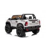 Little Riders Toyota Hilux Rugged UTE 4x4 4WD Licensed Electric Kids Ride On - White